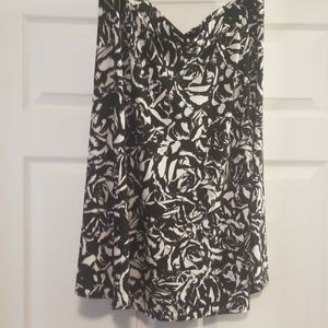 Black & White Midi Skirt Sz 20